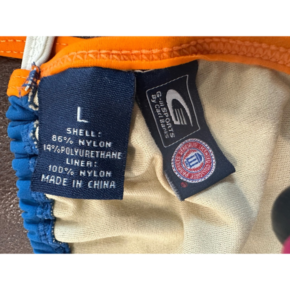 Women's G-III Sports Bikini Top L Blue Orange - Picture 3 of 3